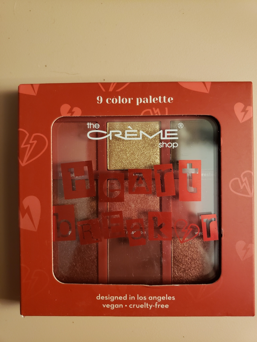 the Crème Shop Heartbreaker 9-Color Eyeshadow Palette